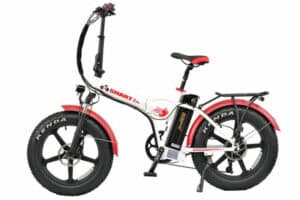 SMARTbike BigFoot 4.0 weiß-rot 2023 20"; 690 Wh Faltrahmen