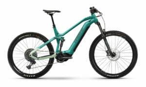 Haibike AllMtn 2 gloss aqua/green black 2022 29";/27