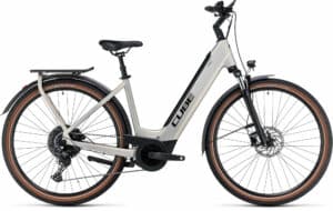 Cube Touring Hybrid Pro 625 pearlysilver´n´black 2023 28"; 625 Wh Wave