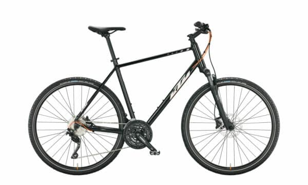 KTM X-LIFE ACTION flaming black (silver matt+orange matt) 2022 28"; Diamant