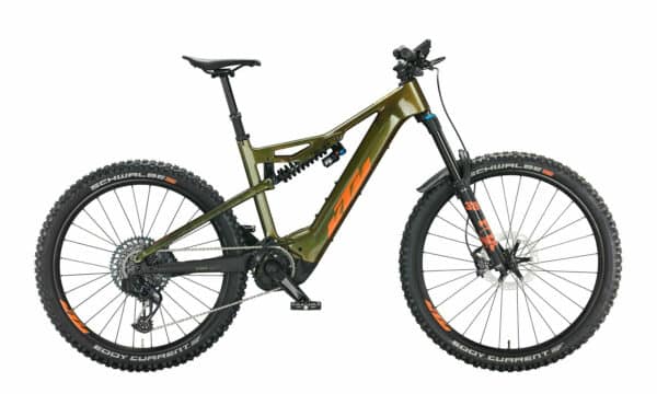 KTM MACINA PROWLER PRESTIGE frozen moss (orange+black) 2022 29"; 750 Wh Diamant