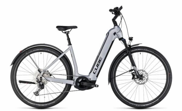 Cube Nuride Hybrid EXC 625 Allroad polarsilver´n´black 2023 28"; 625 Wh Wave