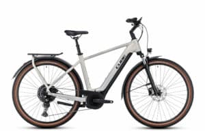 Cube Touring Hybrid Pro 625 pearlysilver´n´black 2023 28"; 625 Wh Diamant