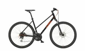 KTM X-LIFE TRACK black (orange+silver) 2022 28"; Trapez