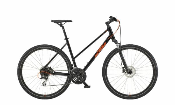 KTM X-LIFE TRACK black (orange+silver) 2022 28"; Trapez