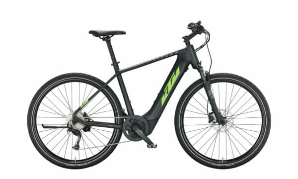 KTM MACINA CROSS 510 black matt (green+grey) 2022 28"; 500 Wh Diamant