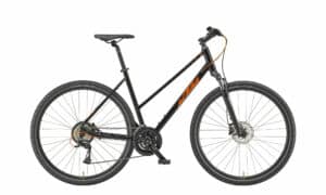 KTM X-LIFE TRACK black (orange+silver) 2023 28"; Trapez