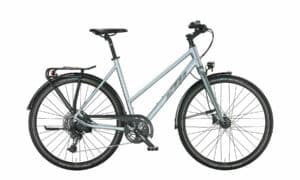 KTM LIFE LITE azzuro silver (dark grey) 2022 28"; Trapez