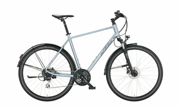 KTM X-LIFE TRACK STREET azzurro silver (dark grey+grey) 2022 28"; Diamant