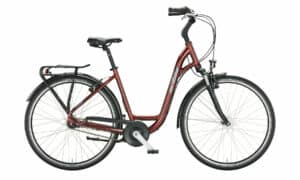 KTM CITY FUN 28 night red (dark silver) 2022 28"; Wave