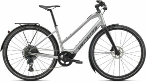 Specialized Turbo Vado SL 5.0 Step-Through EQ Brushed Aluminum/Black Reflective ...