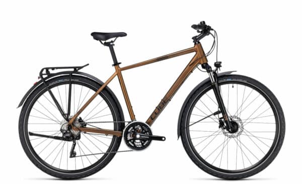 Cube Nature Pro Allroad gold´n´black 2023 28"; Diamant