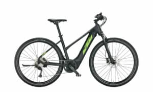 KTM MACINA CROSS 510 black matt (green+grey) 2022 28"; 500 Wh Trapez