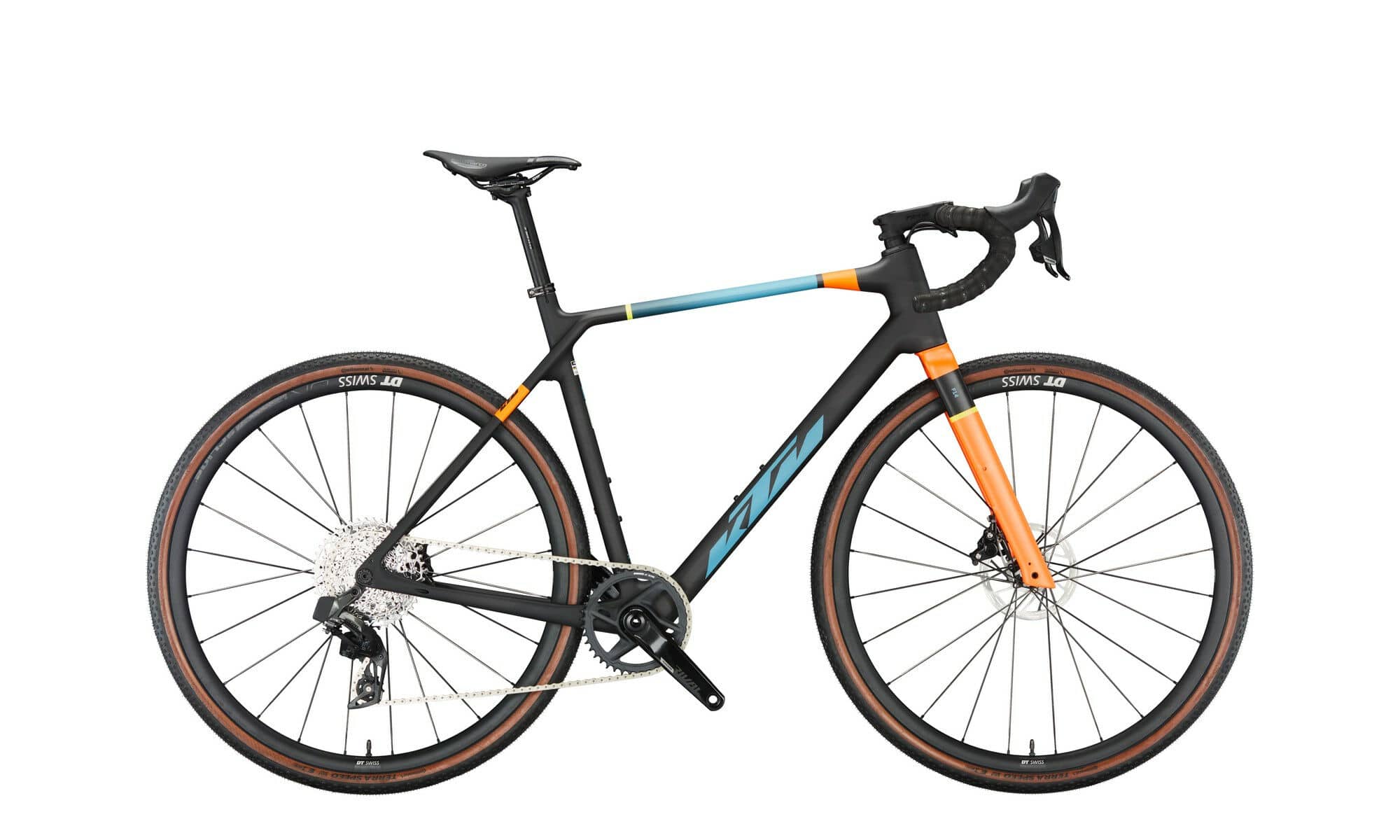 KTM X-STRADA MASTER carbon matt (pale orange+blue+lemon) 2023 28"; Diamant