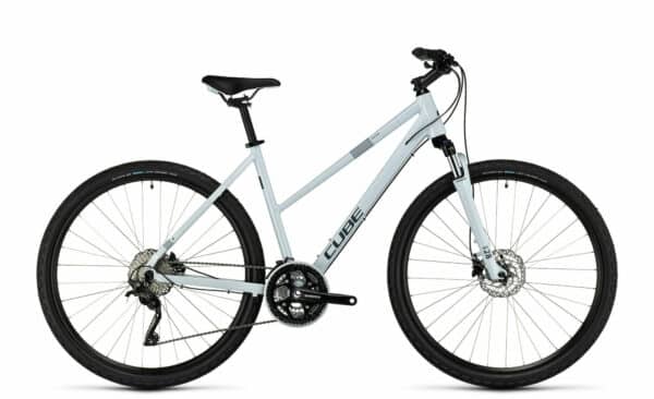 Cube Nature Pro frostwhite´n´grey 2023 28"; Trapez