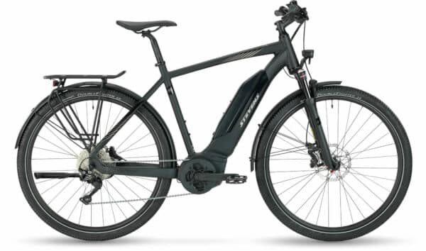 Stevens E-6X Tour Gent Stealth Black 2022 28"; 500 Wh Diamant