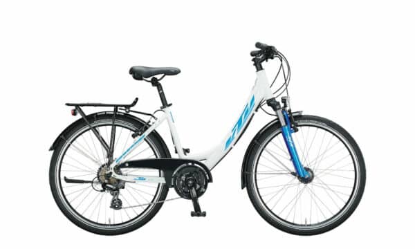 KTM COUNTRY STAR 26 metallic white (blue) 2023 26"; Wave
