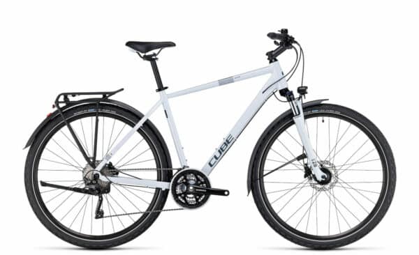 Cube Nature Pro Allroad frostwhite´n´grey 2023 28"; Diamant