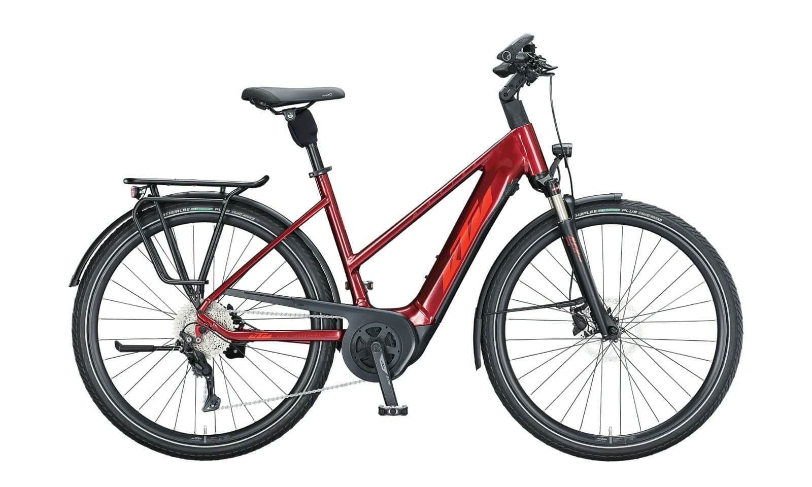 KTM MACINA TOUR P610 Dark Red ( Fire Orange Black ) 2021 29"; 625 Wh Trapez