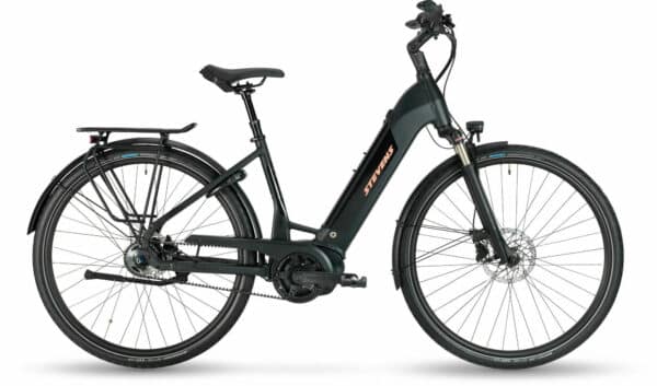 Stevens E-Courier Luxe Forma Stealth Black 2022 28"; 500 Wh Wave