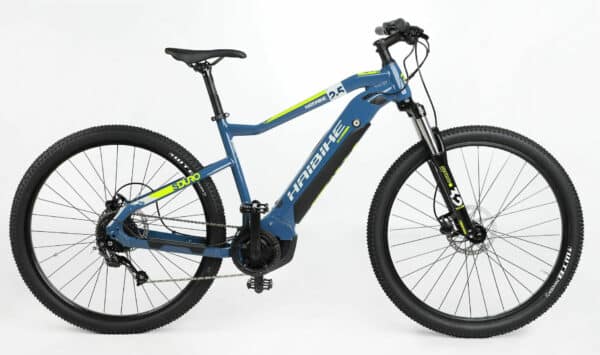 Haibike SDURO Hard Nine 2.5 blau/grau/lime 2021 29"; 500 Wh Diamant