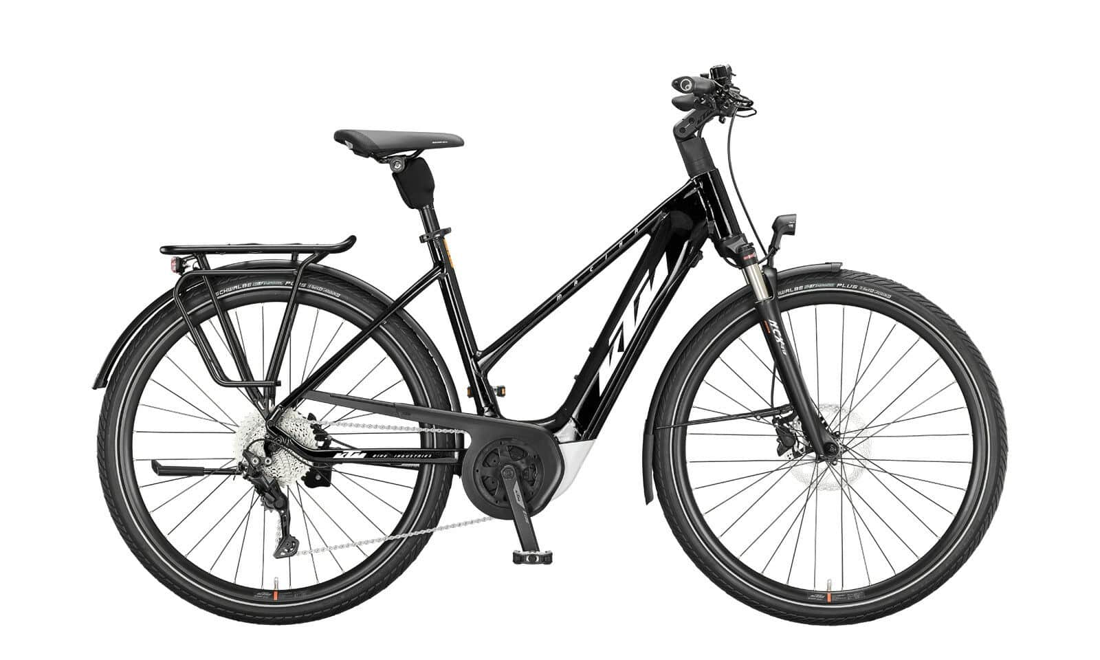 KTM MACINA TOUR P510 Metallic Black ( White Orange ) 2021 29"; 500 Wh Trapez