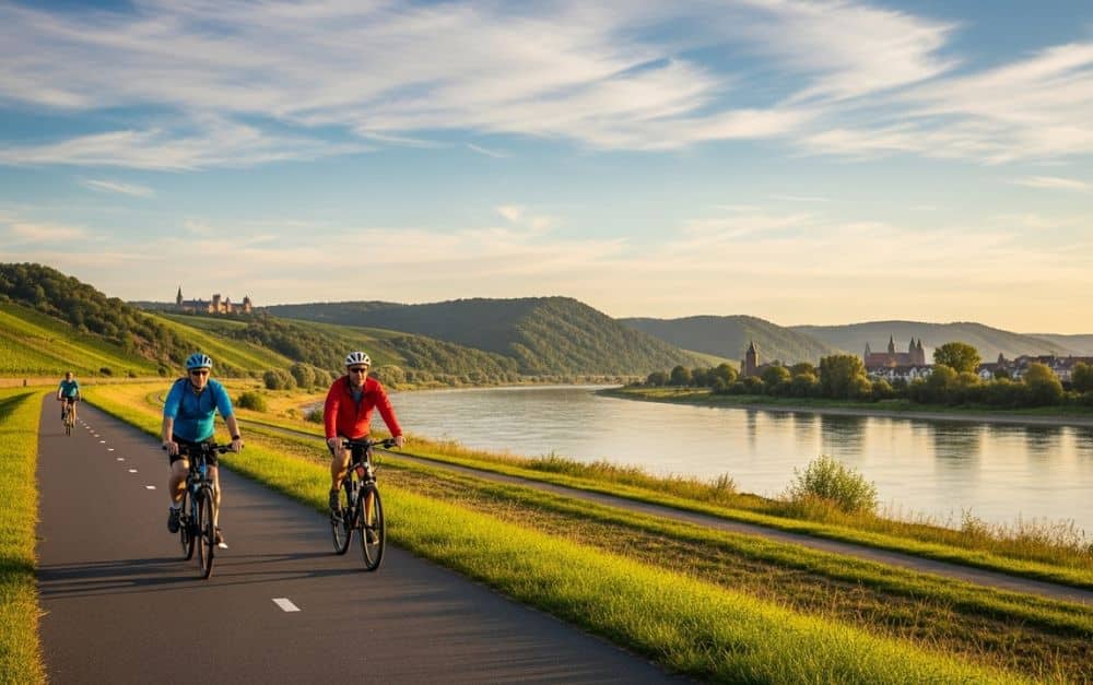 Auf dem Elberadweg von Dresden nach Meißen